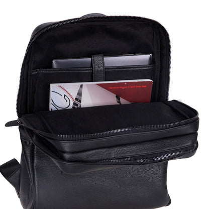 Hidden Castle Leather Laptop Backpack