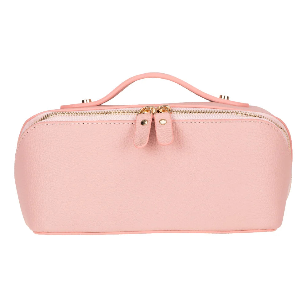 Soluno Leather Makeup Bag