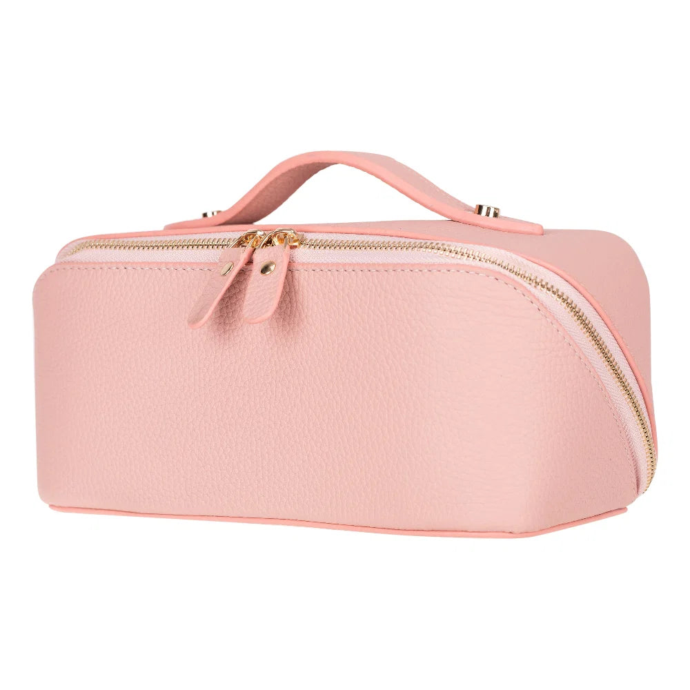 Soluno Leather Makeup Bag