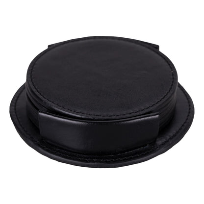 Divine Leather Coaster Set with Stand