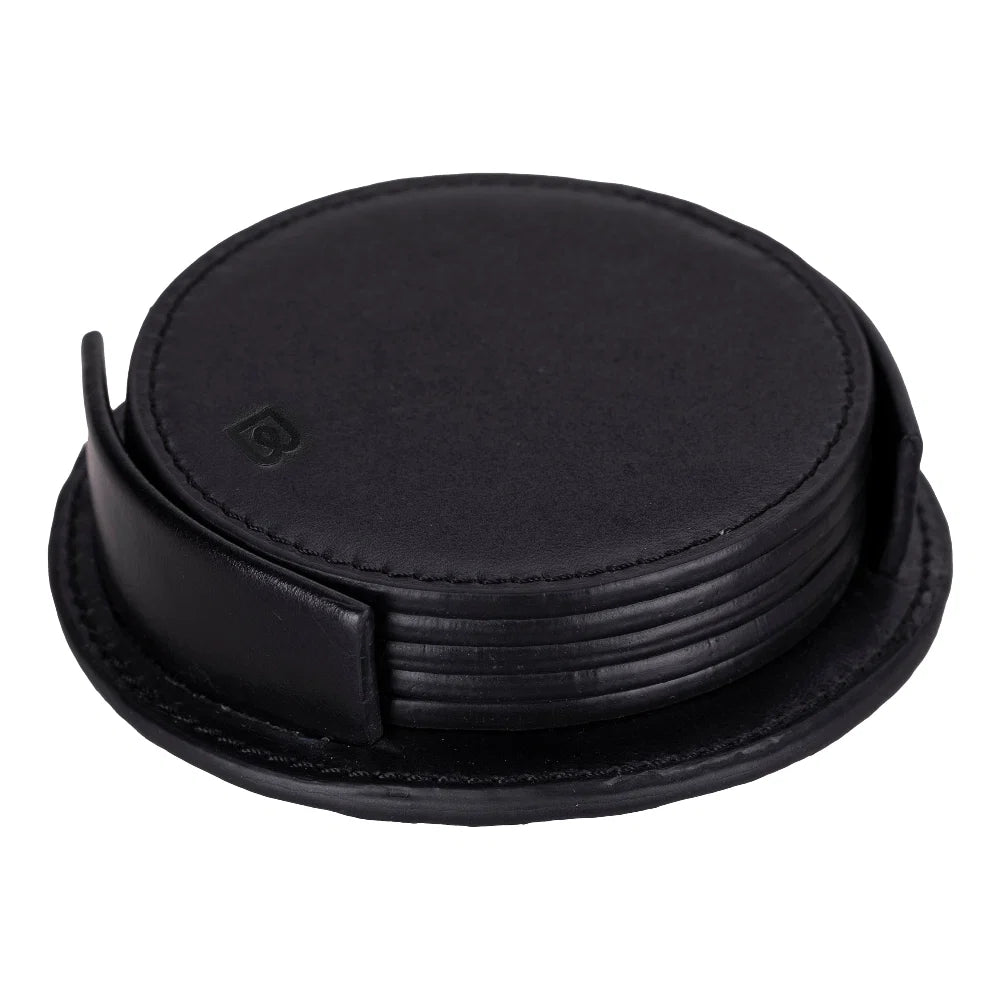 Lavion Leather Cup Coaster Set