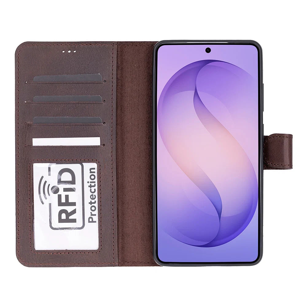 Magic Samsung Galaxy S26 Ultra Leather Detachable Wallet Case