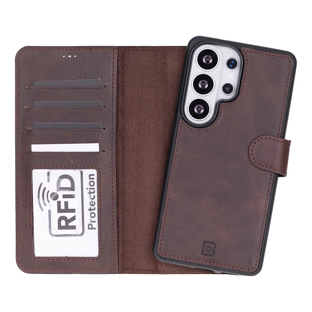 Magic Samsung Galaxy S26 Ultra Leather Detachable Wallet Case