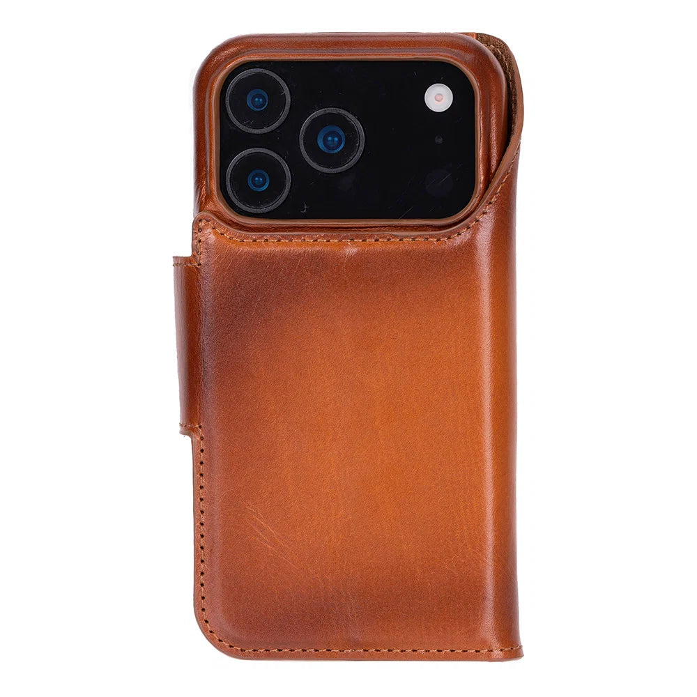 Elite Magic iPhone 17 Pro Leather Detachable Wallet Case