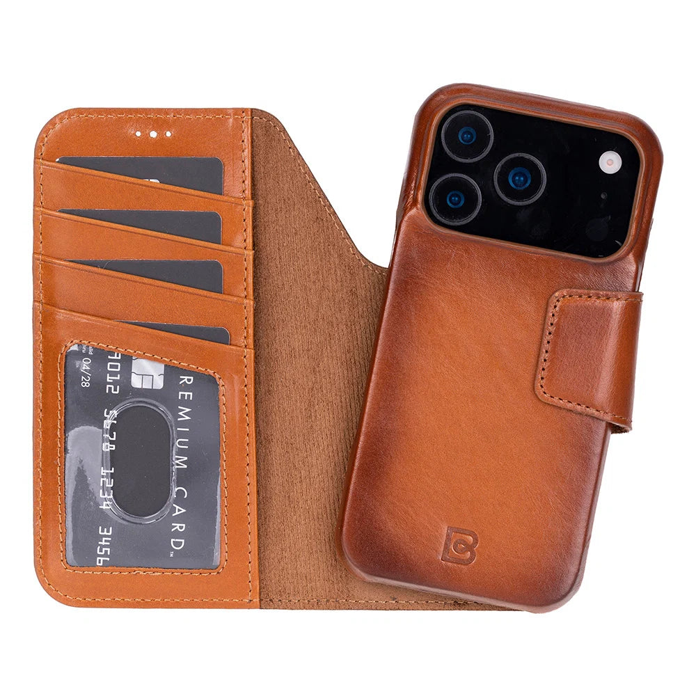 Elite Magic iPhone 17 Pro Max Detachable Leather Wallet Case