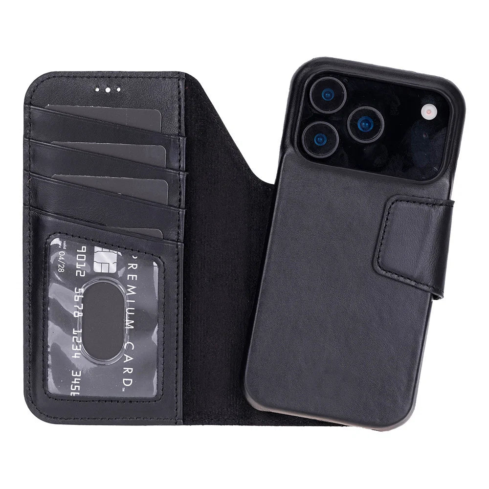 Elite Magic iPhone 17 Pro Max Leather Detachable Wallet Case