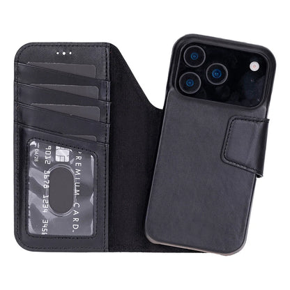 Elite Magic iPhone 17 Pro Detachable Leather Wallet Case