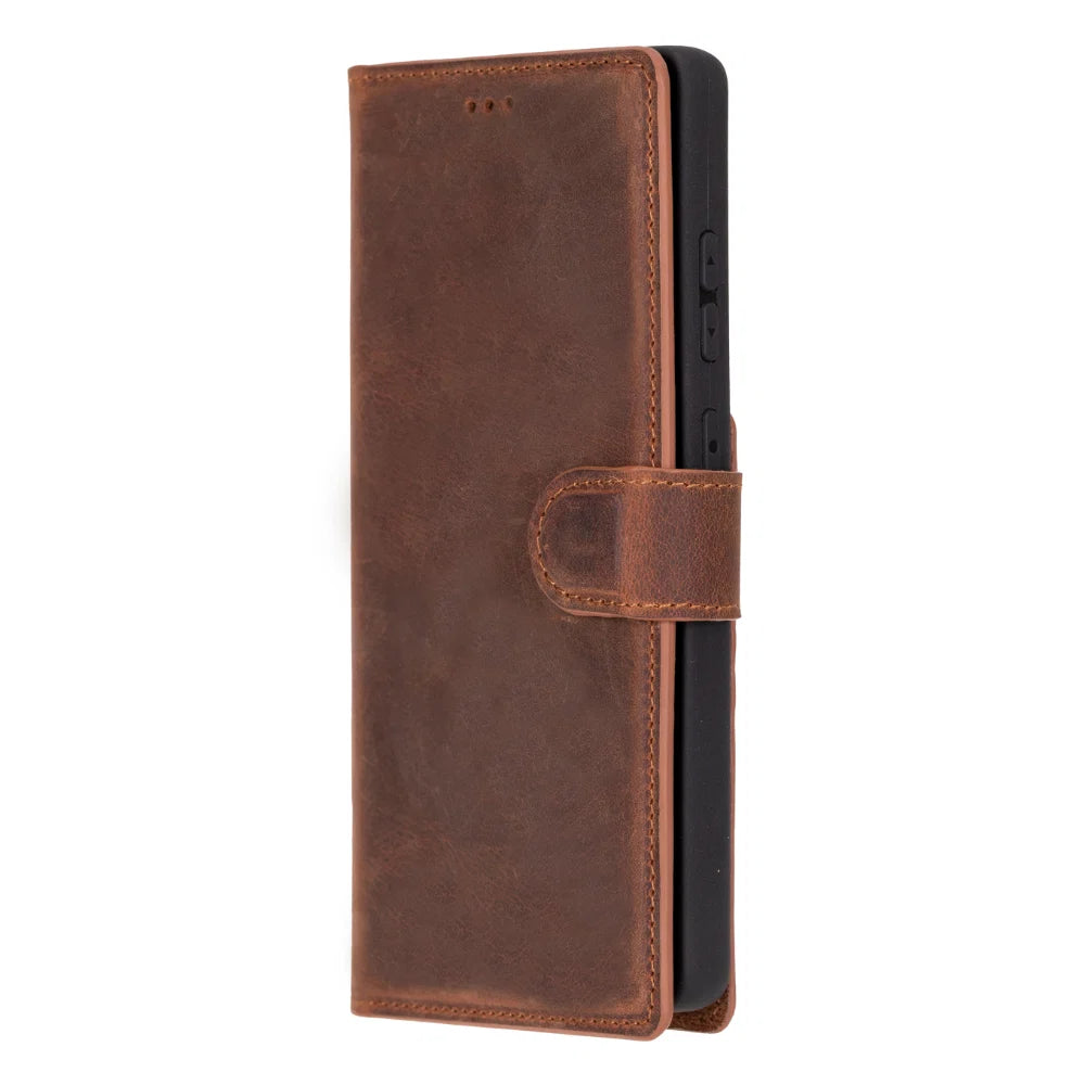 Magic Samsung Galaxy S25 Ultra Detachable Leather Wallet Case