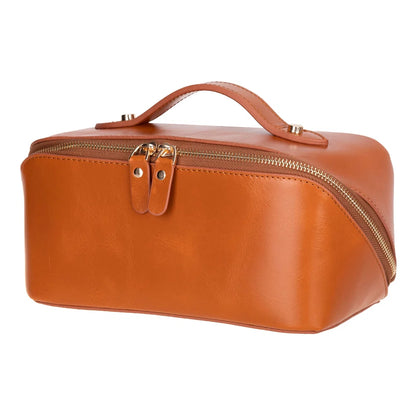 Ella Leather Makeup & Travel Bag