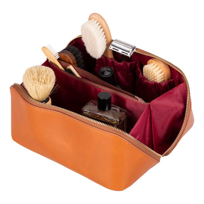 Ella Leather Makeup & Travel Bag