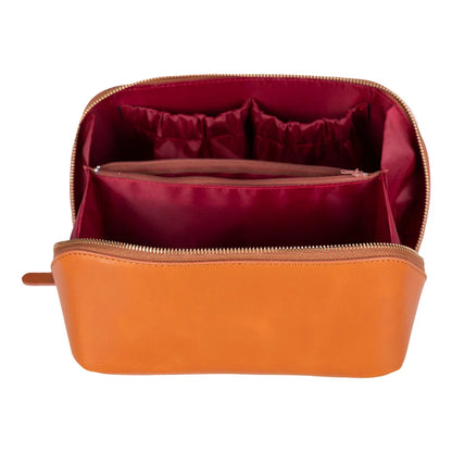 Ella Leather Makeup & Travel Bag