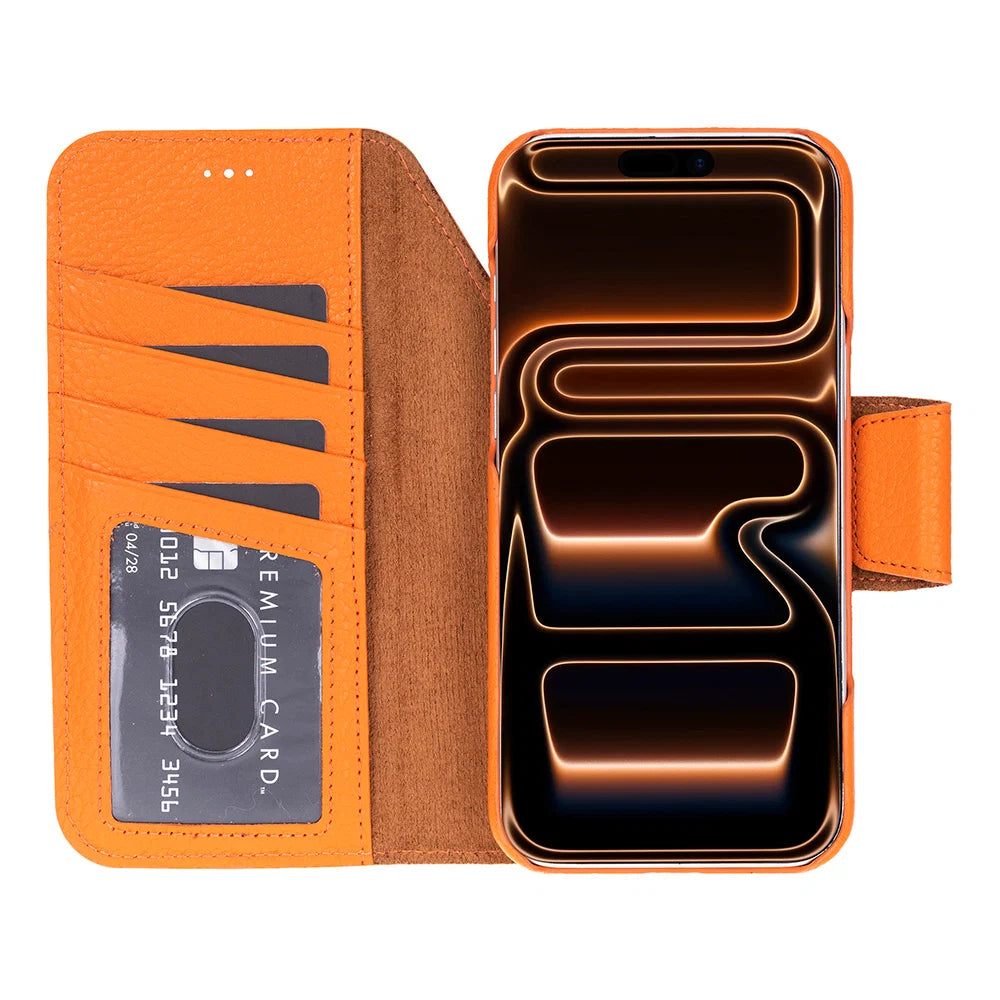 Elite Magic iPhone 17 Pro Max Leather Detachable Wallet Case