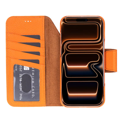 Elite Magic iPhone 17 Pro Detachable Leather Wallet Case