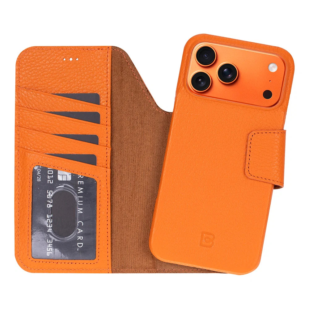 Elite Magic iPhone 17 Pro Max Detachable Leather Wallet Case