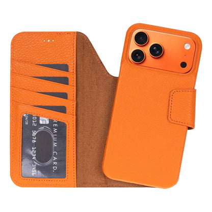 Elite Magic iPhone 17 Pro Detachable Leather Wallet Case