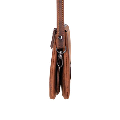 Majeste Leather Wristlet Clutch