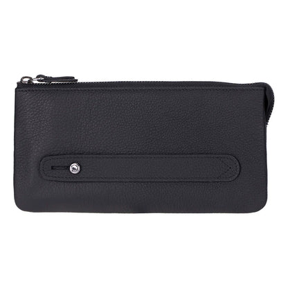 Majeste Leather Wristlet Clutch