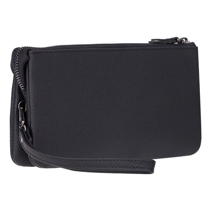 Majeste Leather Wristlet Clutch