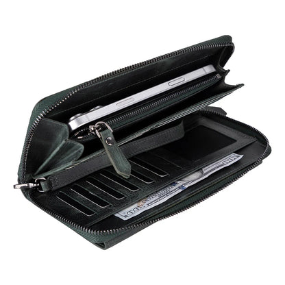 Aristo Leather Phone Wallet with Wrist Strap