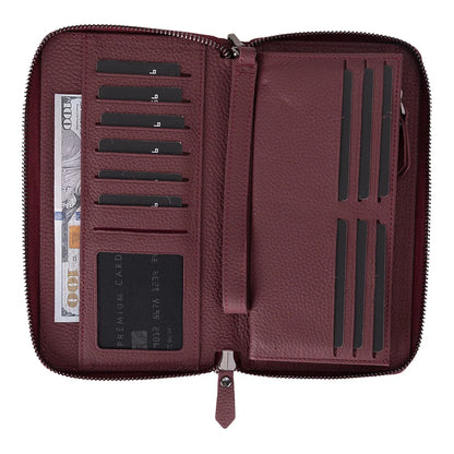 Aristo Leather Phone Wallet with Wrist Strap