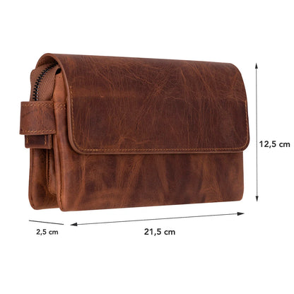 Prestige Leather Wristlet Clutch