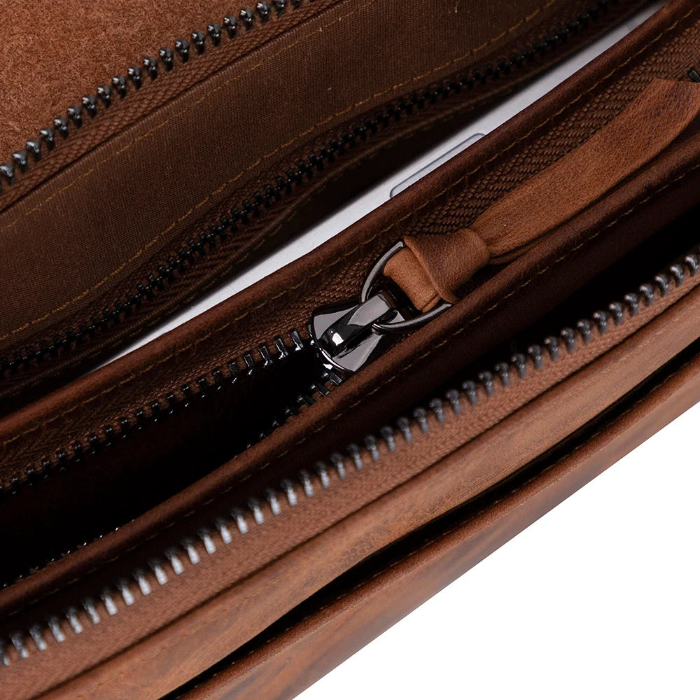Prestige Leather Clutch Bag