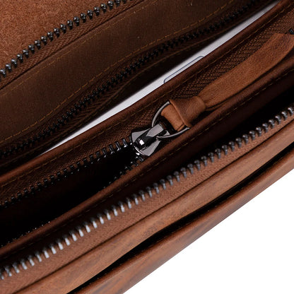 Prestige Leather Wristlet Clutch