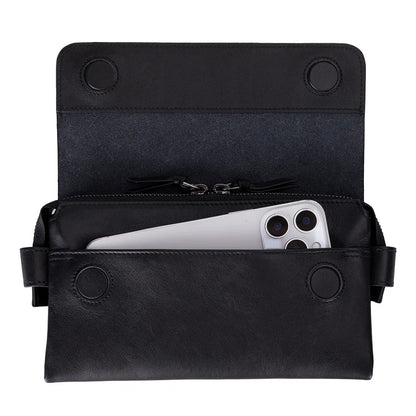 Prestige Leather Wristlet Clutch