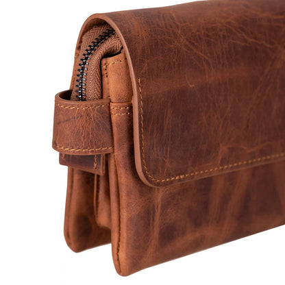 Prestige Leather Wristlet Clutch