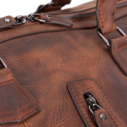 Dolly Leather Weekender Duffel Bag