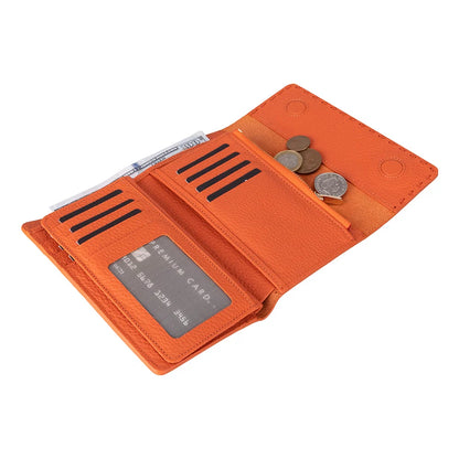 Linea Leather Wallet with 12 Card Slots