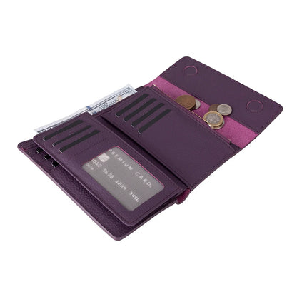 Linea Leather Wallet with 12 Card Slots