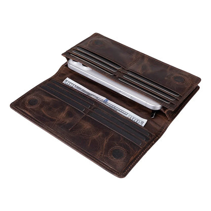 Aura Leather Phone Wallet with Handle
