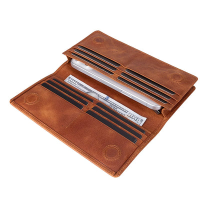 Aura Leather Phone Wallet with Handle