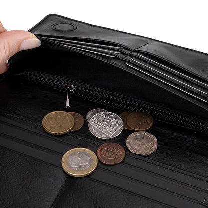 Aura Leather Phone Wallet with Handle