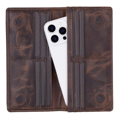 Aura Leather Phone Wallet with Handle