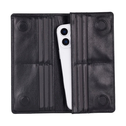 Aura Leather Phone Wallet with Handle