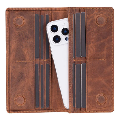 Aura Leather Phone Wallet with Handle