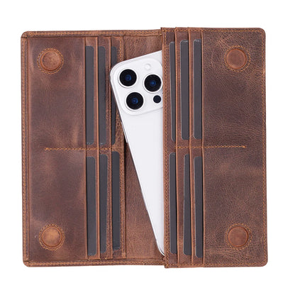 Aura Leather Phone Wallet with Handle