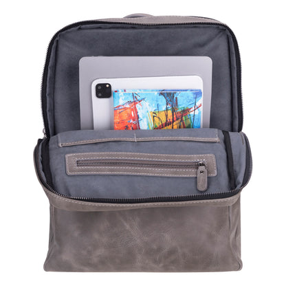 Hidden Castle Leather Laptop Backpack