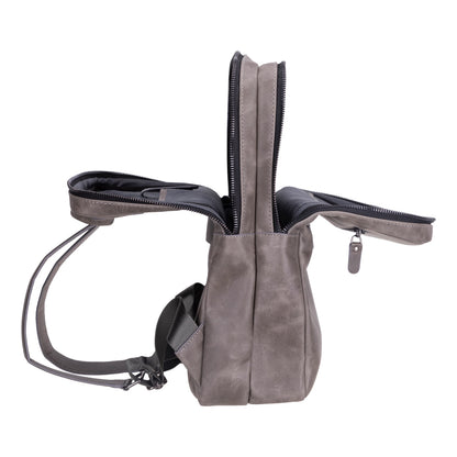 Hidden Castle Leather Laptop Backpack