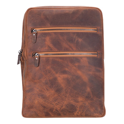 Hidden Castle Leather Laptop Backpack