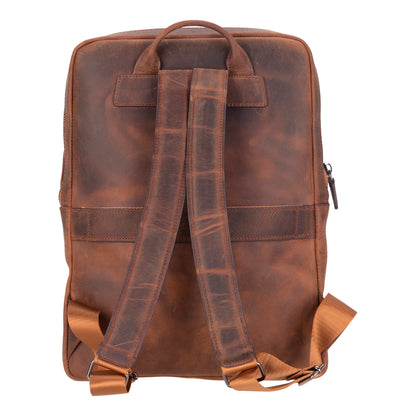 Hidden Castle Leather Laptop Backpack