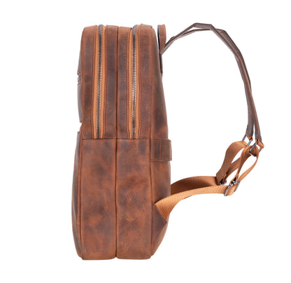 Hidden Castle Leather Laptop Backpack