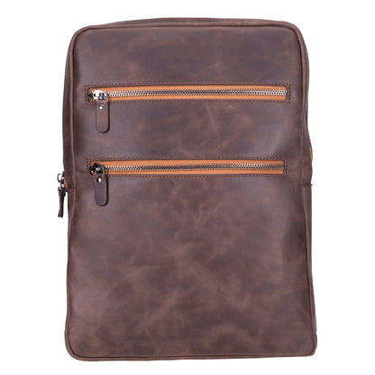 Hidden Castle Leather Laptop Backpack