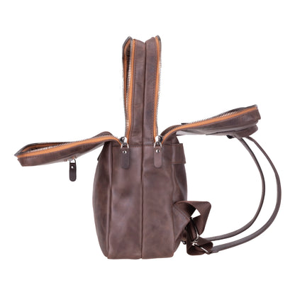 Hidden Castle Leather Laptop Backpack
