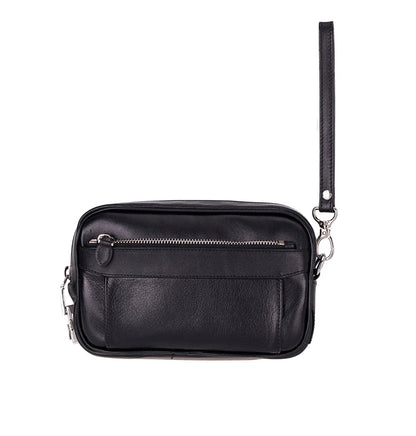 Forge Leather Locking Wristlet Clutch