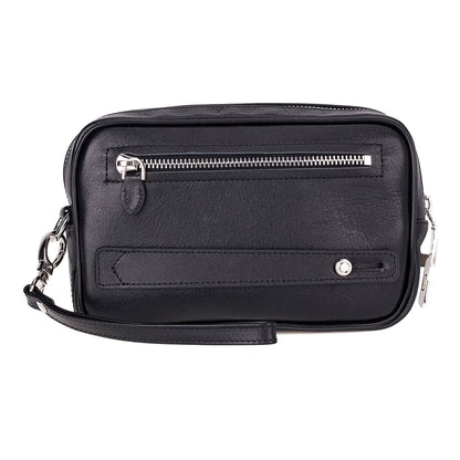 Forge Leather Locking Wristlet Clutch