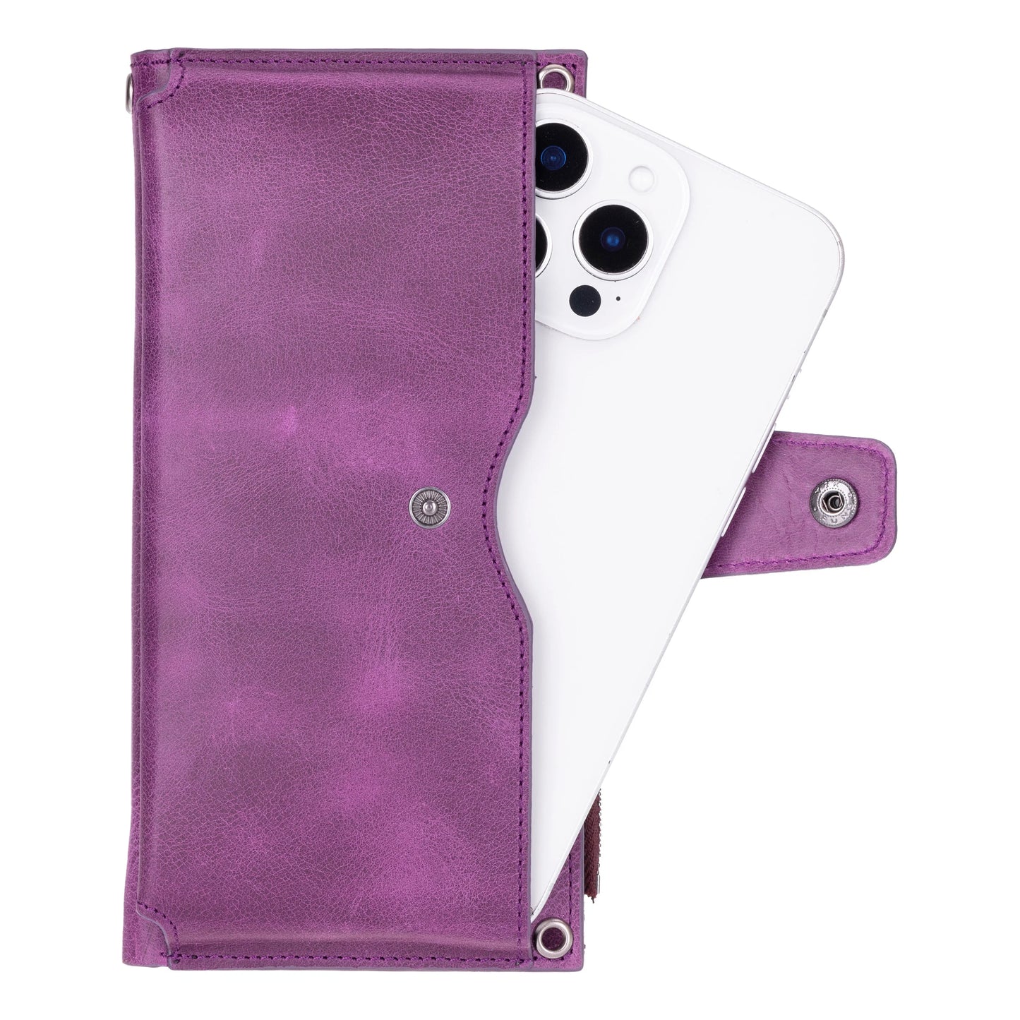 Lozan Strap Leather Crossbody Wallet
