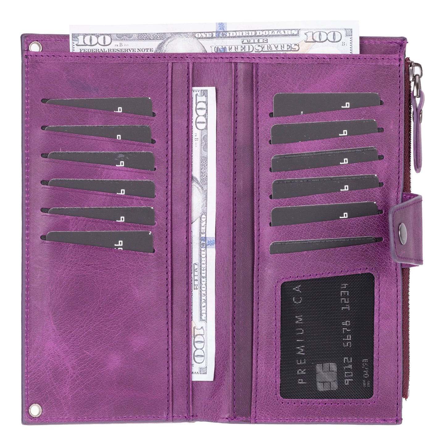 Lozan Strap Leather Crossbody Wallet